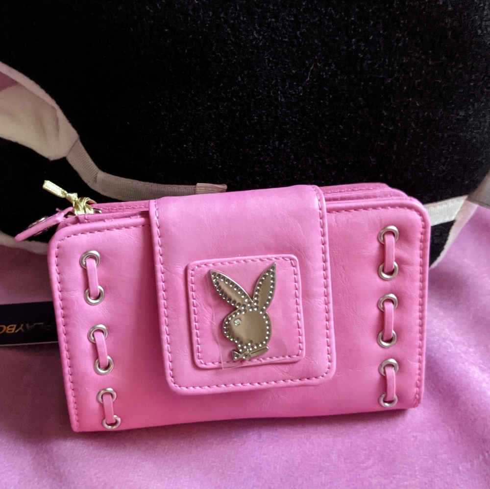 Fat pink playboy wallet